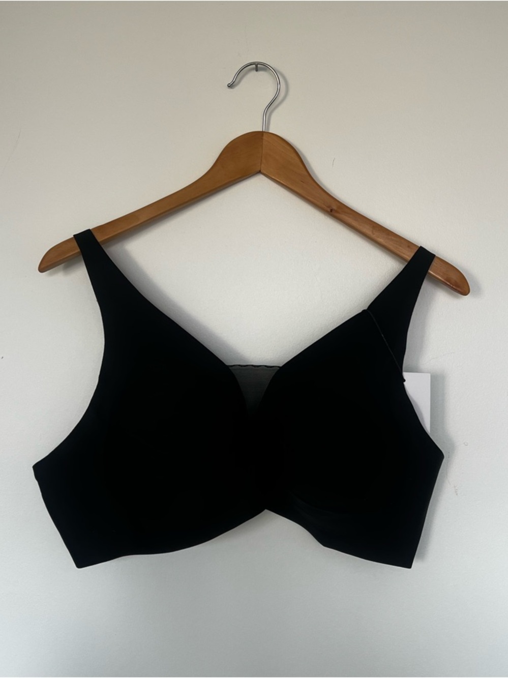 NWT Knix Shadow Mesh Black T-shirt Bra Size XL+ Adjustable Strap Padded Comfy